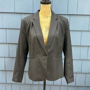 🖤🖤🖤 H & M black suit blazer 14 large crisp sharp jacket